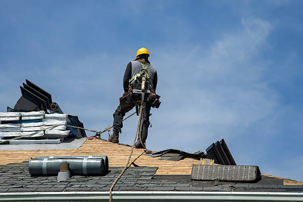 Professional Roof Replacement technician working in Meadow, TX